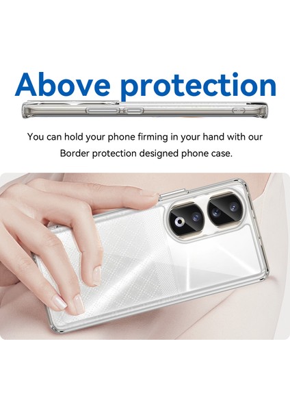Honor 90 Pro Tpu+Akrilik Hibrit Telefon Kılıfı Şeffaf Arka Koruyucu Kapak-Şeffaf (Yurt Dışından) fırsatları