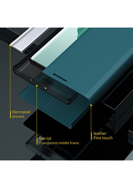 Honor X9B 5g/magic6 Lite 5G/X50 Pu Deri Kılıf Elektrokaplama Darbeye Dayanıklı Flip Kılıf-Pembe (Yurt Dışından) modelleri