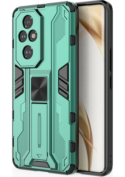 Honor 200 Pro 5g Kılıf Pc+Tpu Düşme Koruyucu Kapak Gizli Ayaklık-Yeşil (Yurt Dışından)