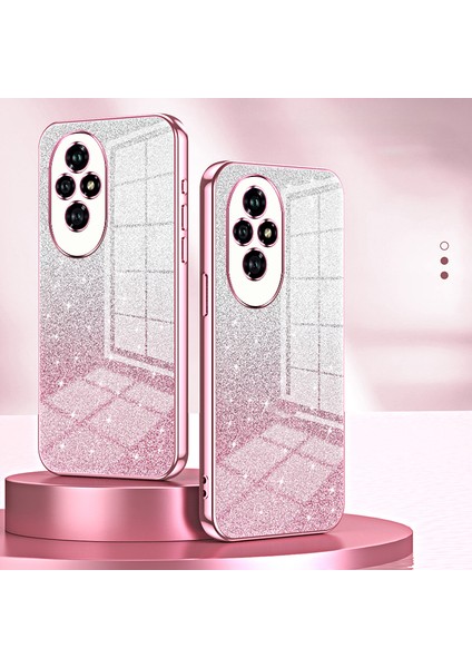 Honor 200 5g Kılıf Degrade Parıltılı Düşmeye Karşı Yumuşak Tpu Telefon Kılıfı-Gümüş (Yurt Dışından) fiyatları