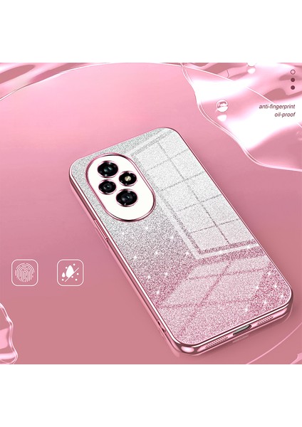 Honor 200 5g Kılıf Degrade Parıltılı Düşmeye Karşı Yumuşak Tpu Telefon Kılıfı-Gümüş (Yurt Dışından) fırsatları