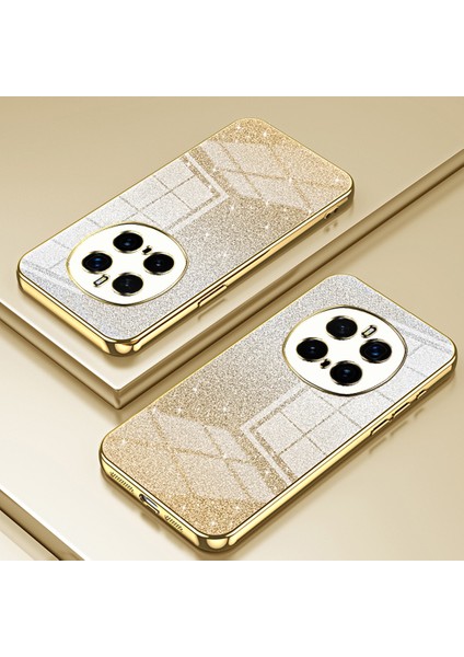 Honor Magic7 Pro 5g Kılıf Galvanik Degrade Parıltılı Tpu Telefon Kılıfı-Altın (Yurt Dışından) fırsatları