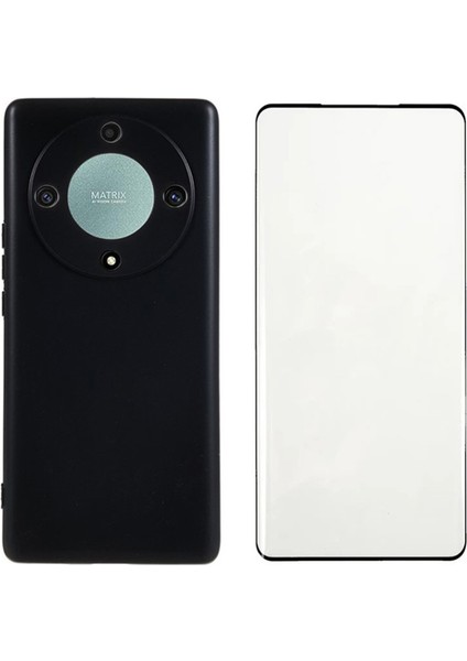 Wanlonfeng Ms Serisi Honor Magic6 Lite 5G/X9B 5g Tpu Kılıf Mat Telefon Kılıfı Ekran Koruyucu ile (Yurt Dışından)