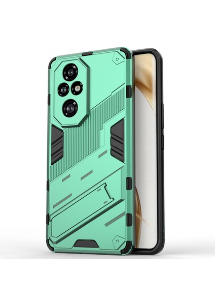 Honor 200 Pro 5g Kılıf Gizli Destek Pc+Tpu Koruyucu Telefon Kılıfı-Yeşil (Yurt Dışından)