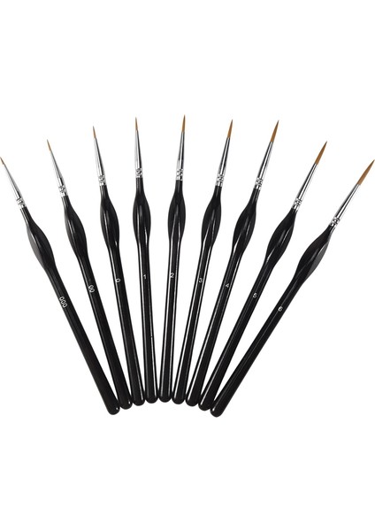 Detay Boya Fırçası Seti 9 Parça Minyatür Fırçalar, Akrilik Boyama, Yağlı Boya, Suluboya ve Sayılarla Boyama Için Uygundur (Yurt Dışından) modelleri