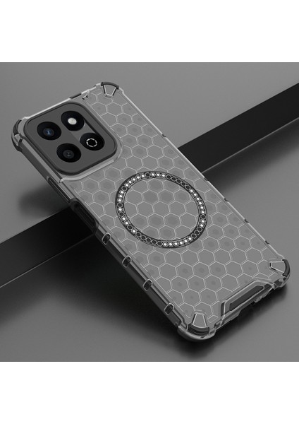 Honor Play 60 Plus 5g Kılıfı Magsafe Honeycomb Tasarım Tpu+Pc Telefon Kılıfı-Gri ile Uyumlu (Yurt Dışından) indirimleri