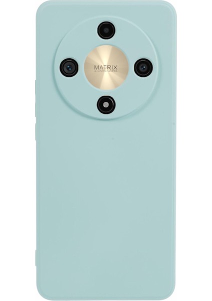 Honor X9B 5G/X50 5g/magic6 Lite 5g Tpu Kılıf Ince Fit Fiber Astarlı Telefon Kılıfı (Hassas Lens Kesiği)-Bebek Mavisi (Yurt Dışından)