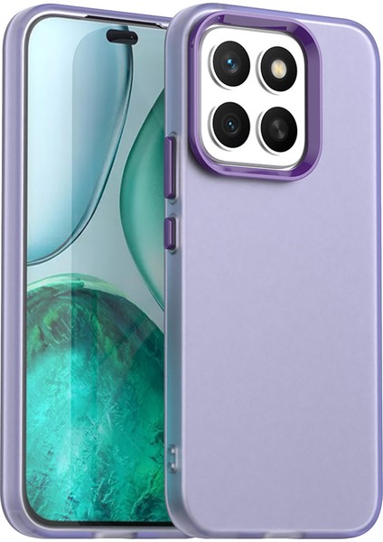 Honor X8C 4g Kılıf Pc+Tpu+Pet Mat Düşmeye Karşı Telefon Arka Kapağı-Mor (Yurt Dışından)