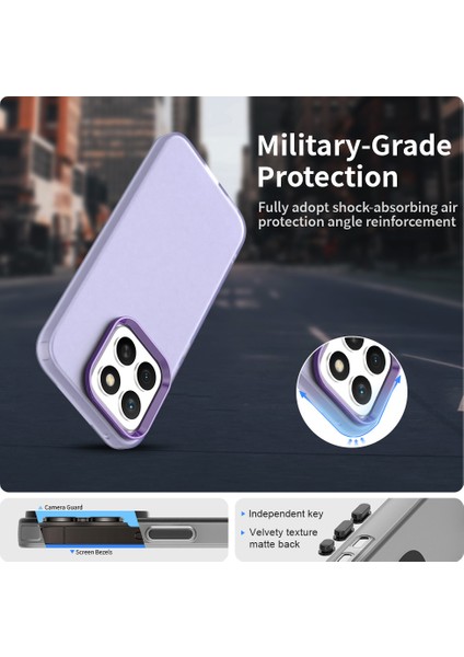 Honor X8C 4g Kılıf Pc+Tpu+Pet Mat Düşmeye Karşı Telefon Arka Kapağı-Mor (Yurt Dışından) fırsatları