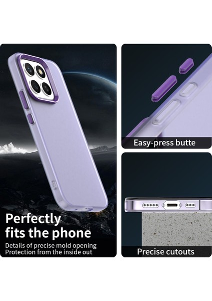 Honor X8C 4g Kılıf Pc+Tpu+Pet Mat Düşmeye Karşı Telefon Arka Kapağı-Mor (Yurt Dışından) indirimleri