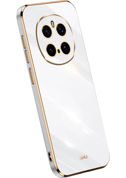 Xınlı For Honor Magic7 Pro 5g Kılıf Tpu Telefon Kılıfı Galvanik Çerçeveli-Beyaz (Yurt Dışından)