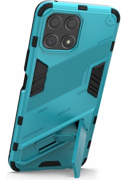 Honor X30I Düşmeye Karşı Destekli Ayak Fonksiyonlu Kombo Pc+Tpu Kılıf Çift Katmanlı Koruyucu Cep Telefonu Kabuğu-Bebek Mavisi (Yurt Dışından) fırsatları