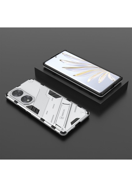 Honor 70 5g Tpu+Pc Şok Emici Kılıf Kickstand Telefon Kılıfı Koruyucu-Beyaz (Yurt Dışından) indirimleri
