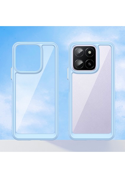 Honor X5B/X5B PLUS/X6A 4G/X6B 4g Kılıf Tpu+Akrilik Koruyucu Şeffaf Telefon Kılıfı-Mavi (Yurt Dışından) fiyatları
