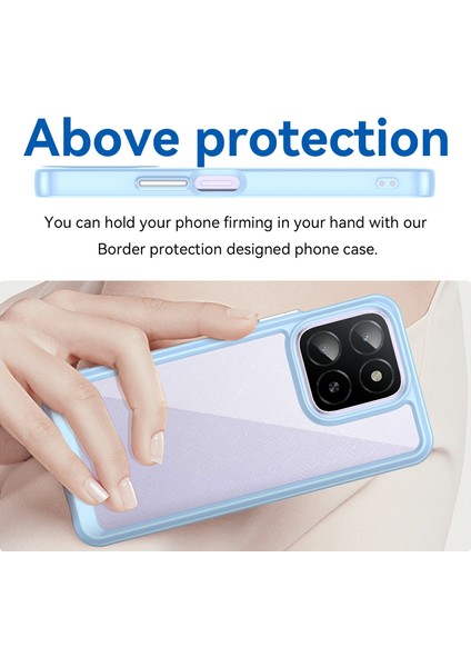 Honor X5B/X5B PLUS/X6A 4G/X6B 4g Kılıf Tpu+Akrilik Koruyucu Şeffaf Telefon Kılıfı-Mavi (Yurt Dışından) fırsatları
