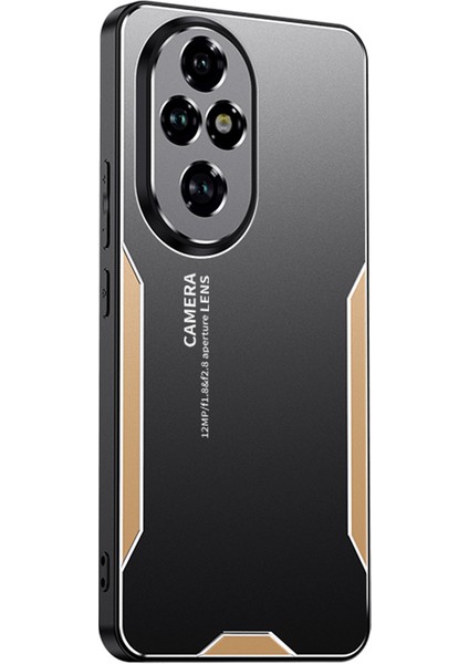 Honor 200 Pro 5g Koruyucu Kılıf Alüminyum Alaşımlı Tpu Pc Telefon Kılıfı-Altın (Yurt Dışından)