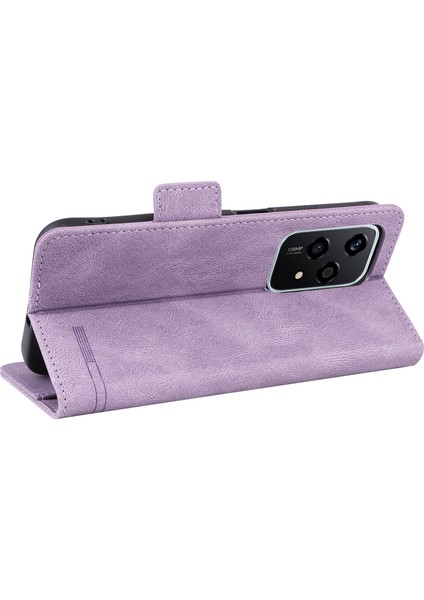 Honor 200 Lite Kılıf Deri Cüzdan Kapaklı Telefon Kılıfı Donanım Dekorlu-Mor (Yurt Dışından) fırsatları