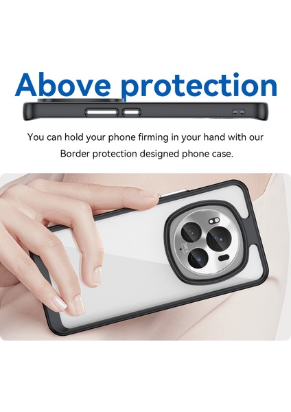 Honor Magic6 Pro 5g Tpu+Akrilik Kılıf Şeffaf Arka Telefon Kılıfı-Siyah (Yurt Dışından) fırsatları