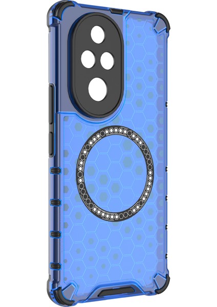 Honor 200 Pro 5g Kılıf Honeycomb Tpu+Pc Cep Telefonu Kılıfı Magsafe-Blue ile Uyumlu (Yurt Dışından) fiyatları
