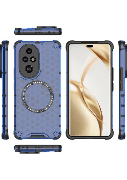 Honor 200 Pro 5g Kılıf Honeycomb Tpu+Pc Cep Telefonu Kılıfı Magsafe-Blue ile Uyumlu (Yurt Dışından) indirimleri
