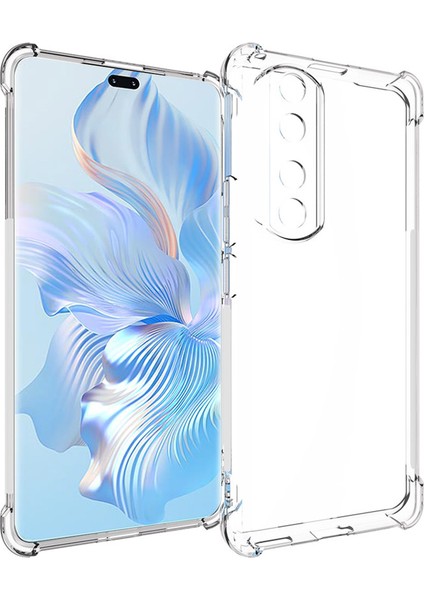 Honor 90 Pro Kaymaz Düşmeye Karşı Cep Telefonu Kılıfı Yumuşak Tpu Şeffaf Akıllı Telefon Kılıfı (Yurt Dışından)