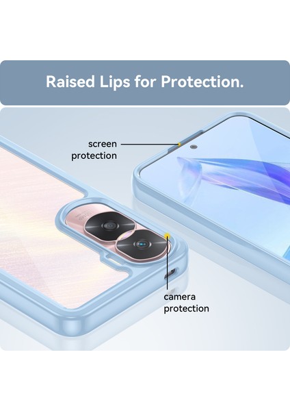 Honor 90 Lite 5G/X50I 5g Tpu+Akrilik Cep Telefonu Arka Kapağı Şeffaf Koruyucu Darbeye Dayanıklı Kılıf-Mavi (Yurt Dışından) indirimleri