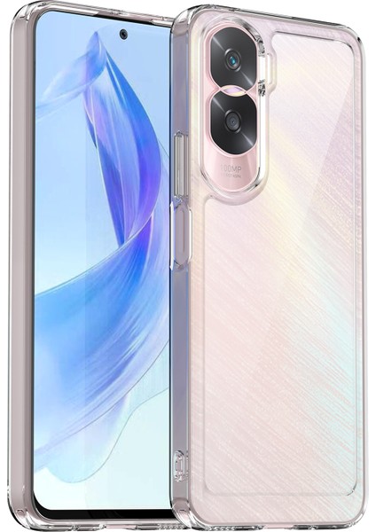 Honor 90 Lite 5G/X50I 5g Tpu+Akrilik Cep Telefonu Arka Kapağı Şeffaf Koruyucu Darbeye Dayanıklı Kılıf-Şeffaf (Yurt Dışından)