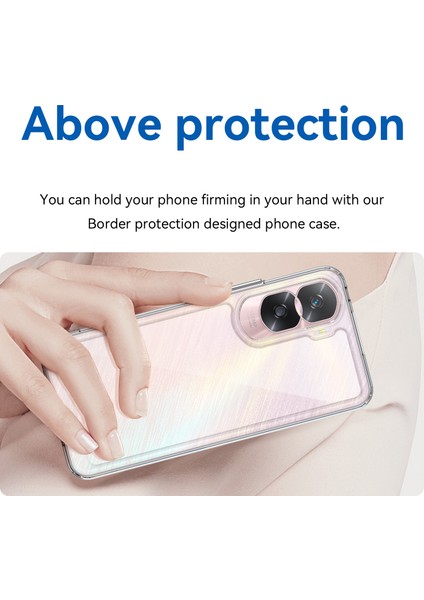 Honor 90 Lite 5G/X50I 5g Tpu+Akrilik Cep Telefonu Arka Kapağı Şeffaf Koruyucu Darbeye Dayanıklı Kılıf-Şeffaf (Yurt Dışından) modelleri
