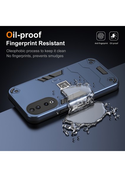 Honor 90 Telefon Kılıfı Düşme Koruması Parmak Izi Önleyici-Lacivert (Yurt Dışından) indirimleri