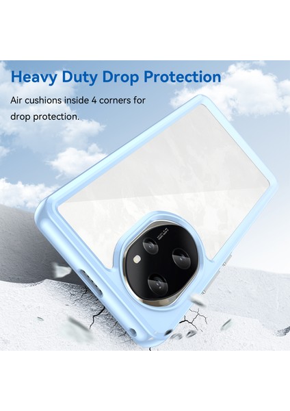 Honor 100 Pro 5g Kılıf Renkli Çerçeve Tpu+Akrilik Telefon Kılıfı-Mavi (Yurt Dışından) modelleri