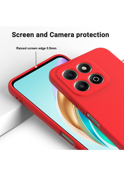 Honor X6B 4g Kılıf Düşmeye Karşı Dayanıklı Sıvı Silikon Telefon Kılıfı Askılı-Kırmızı (Yurt Dışından) fırsatları