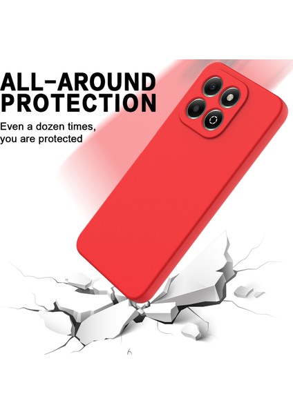 Honor X6B 4g Kılıf Düşmeye Karşı Dayanıklı Sıvı Silikon Telefon Kılıfı Askılı-Kırmızı (Yurt Dışından) indirimleri