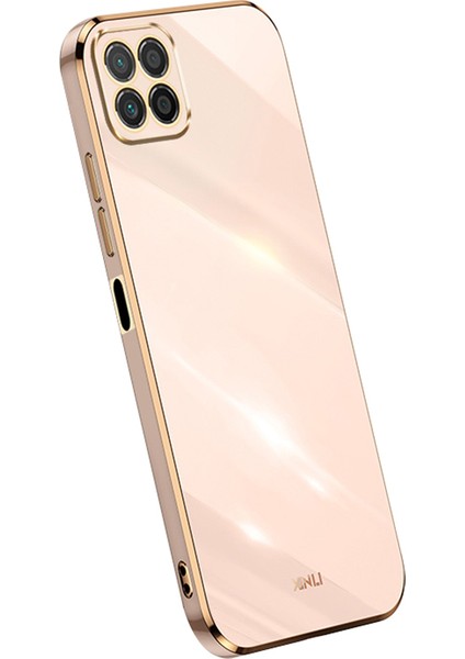 Xınlı For Honor X8 5g Kılıf Tpu Koruma Telefon Kılıfı Galvanik Altın Kenar-Pembe (Yurt Dışından)