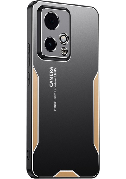 Honor 90 Gt 5g Metal Telefon Kılıfı Askeri Sınıf Darbeye Dayanıklı Kapak-Altın (Yurt Dışından)