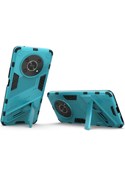 Honor X9 4G/5G/X30 5g Için Düşmeye Dayanıklı Hibrit Tpu+Pc Kılıfı Destek Standı Koruyucu Telefon Arka Kapağı-Bebek Mavisi (Yurt Dışından) fiyatları