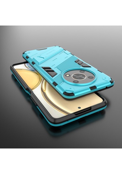 Honor X9 4G/5G/X30 5g Için Düşmeye Dayanıklı Hibrit Tpu+Pc Kılıfı Destek Standı Koruyucu Telefon Arka Kapağı-Bebek Mavisi (Yurt Dışından) fırsatları