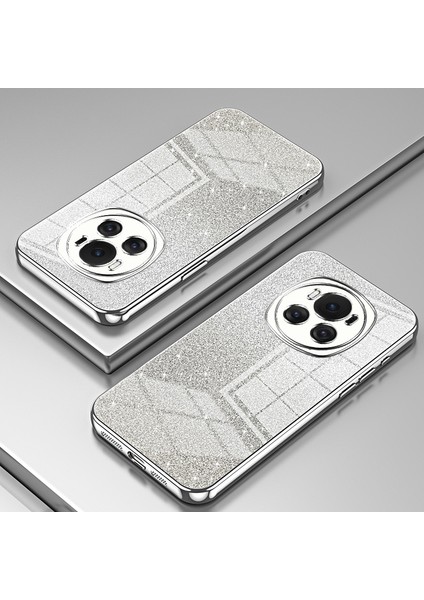 For Honor Magic6 5g Gradient Glitter Cep Telefonu Kılıfları Elektrokaplama Tpu Kabuk-Gümüş (Yurt Dışından) indirimleri