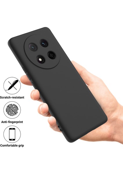 Honor Magic7 Lite 5G/X9C 5G/X60 Pro 5g Kılıf Sıvı Silikon Telefon Arka Kapağı El Kayışı Ile-Siyah (Yurt Dışından) fiyatları