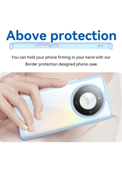 Honor Magic6 Lite 5G/X50 5G/X50 Gt 5G/X50 Pro 5G/X9B 5g Kılıf Şeffaf Telefon Arka Kapağı-Mavi (Yurt Dışından) fırsatları