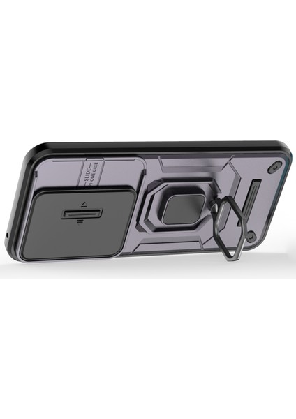 Honor 200 Lite Kılıf Lens Kapağı Ayaklı Pc+Tpu Telefon Kabuğu-Mor (Yurt Dışından) fiyatları