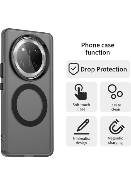 Honor X60 Pro 5g Kılıfı Magsafe Pc+Tpu+Pet Düşmeye Karşı Telefon Kılıfı ile Uyumlu-Siyah (Yurt Dışından) fiyatları