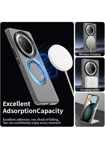 Honor X60 Pro 5g Kılıfı Magsafe Pc+Tpu+Pet Düşmeye Karşı Telefon Kılıfı ile Uyumlu-Siyah (Yurt Dışından) fırsatları