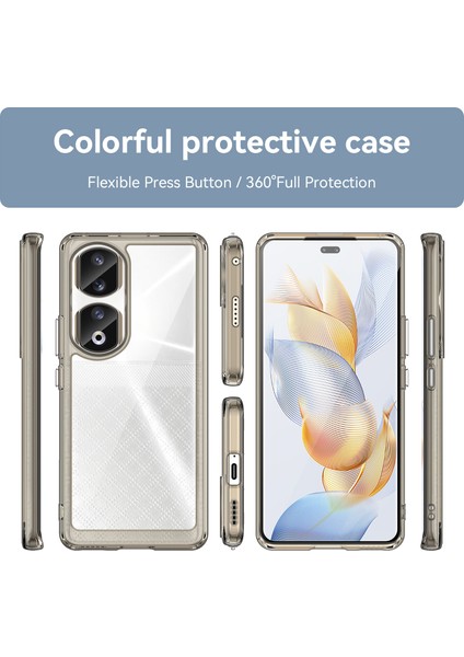 Honor 90 Pro Tpu+Akrilik Hibrit Telefon Kılıfı Şeffaf Arka Koruyucu Kapak-Şeffaf Gri (Yurt Dışından) fiyatları
