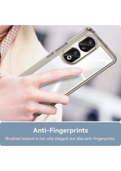 Honor 90 Pro Tpu+Akrilik Hibrit Telefon Kılıfı Şeffaf Arka Koruyucu Kapak-Şeffaf Gri (Yurt Dışından) indirimleri