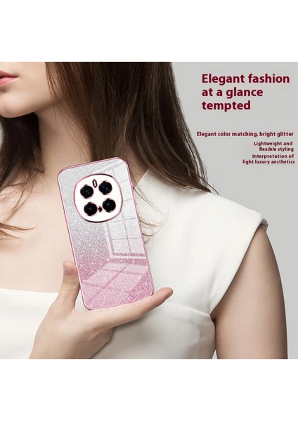 Honor Magic7 Pro 5g Kılıf Galvanik Degrade Parıltılı Tpu Telefon Kılıfı-Şeffaf (Yurt Dışından) modelleri