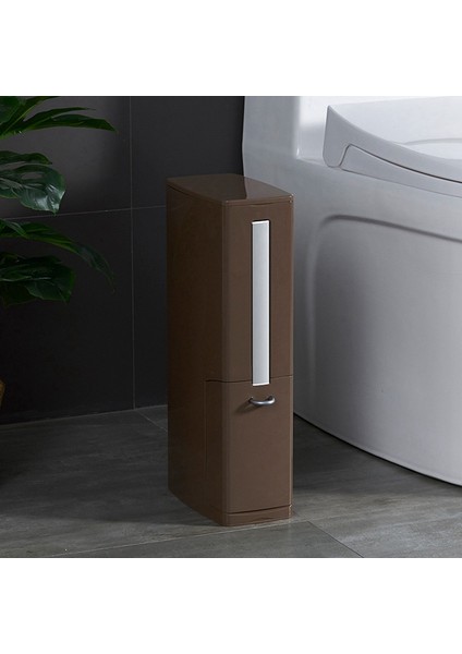 Banyo Çöp Kutusu, Tuvalet Fırçası Seti, Küçük Çöp Kutusu, Kapaklı Ultra Ince Plastik Çöp Kutusu Beyaz (Yurt Dışından) fırsatları