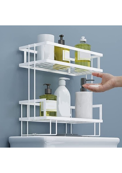 Banyo Aksesuarları, Banyo Düzenleyicileri ve Depolama, Tuvalet Üstü 2 Katlı Depolama, Siyah (Yurt Dışından) modelleri