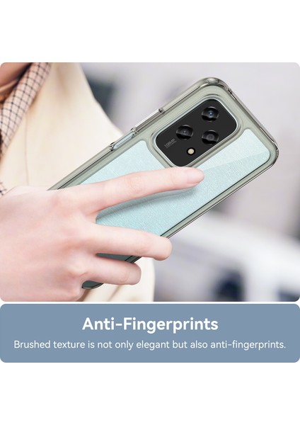 Honor 200 Lite Kılıf Renkli Çerçeve Tpu+Akrilik Şeffaf Arka Telefon Kılıfı-Şeffaf Gri (Yurt Dışından) fırsatları
