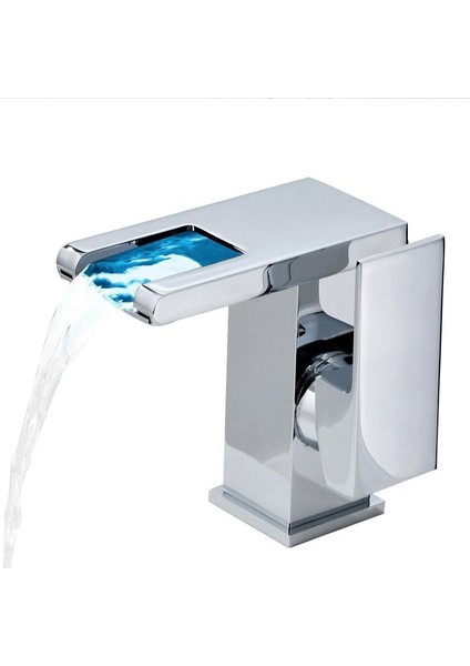 Lavabo Çıkışı, Banyo Tek Sıcak ve Soğuk Su Çıkışı, Renk Değiştiren Kare Lavabo Banyo Dolabı Çıkışı (Gümüş) (Yurt Dışından) modelleri