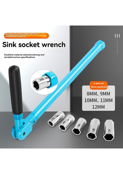 Musluk Anahtarı El Aletleri Tesisatçı Soket Anahtarı Lavabo Havza Musluğu Arka Montaj Aleti Banyo Musluk Anahtarı Seti (Yurt Dışından) indirimleri
